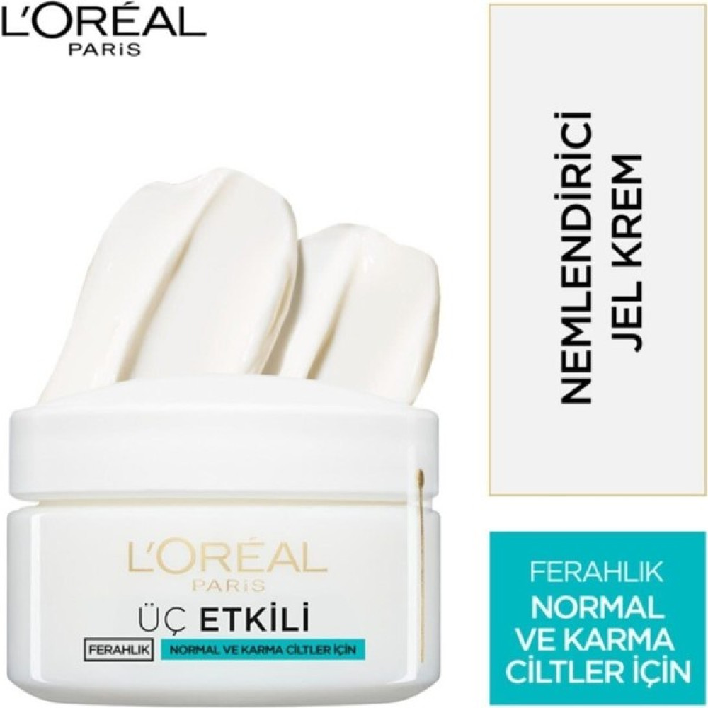 Slon L'oréal Paris 3 Etkili Ferahlık Günlük Bakım Kremi Normal ve Karma Ciltler Nemlendiriciler Fiyatı