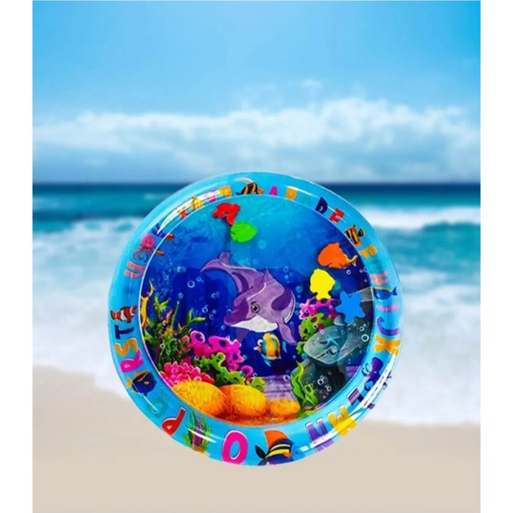 Slons Aksesuar Oval Bebek Su Matı Oyun Matı Eğlenceli Su Oyunu Parkuru 50CM - 50 x 50 cm - Mavi Oyuncak Fiyatı