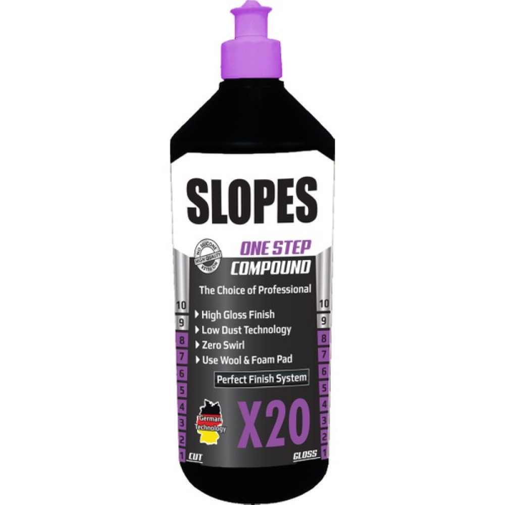 Slopes X20 Tek Adım Pasta 1lt Oto Çizik Giderici Fiyatı