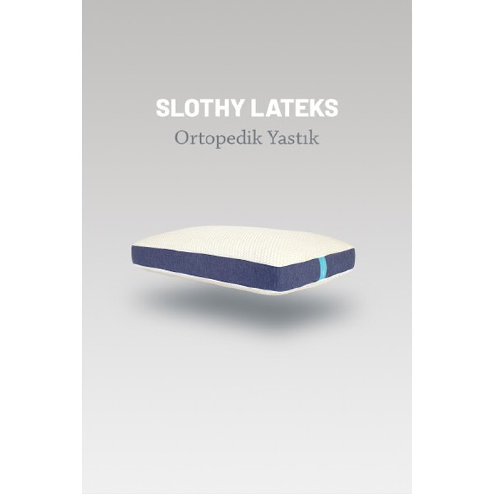 Sloth Bedding Doğal Latex Hipoalerjenik Yan ve Sırt Üstü Ortopedik Yastık 40 x 60 cm Slothylatex - Beyaz Diğer Fiyatı