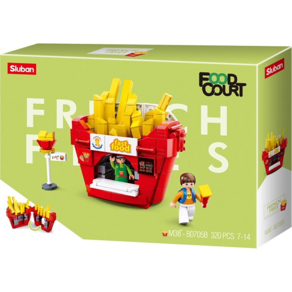 Sluban Food Court French Fries 320 Parça LEGO Yapım Seti B0705B Legolar ( Yapım Oyuncakları ) Fiyatı