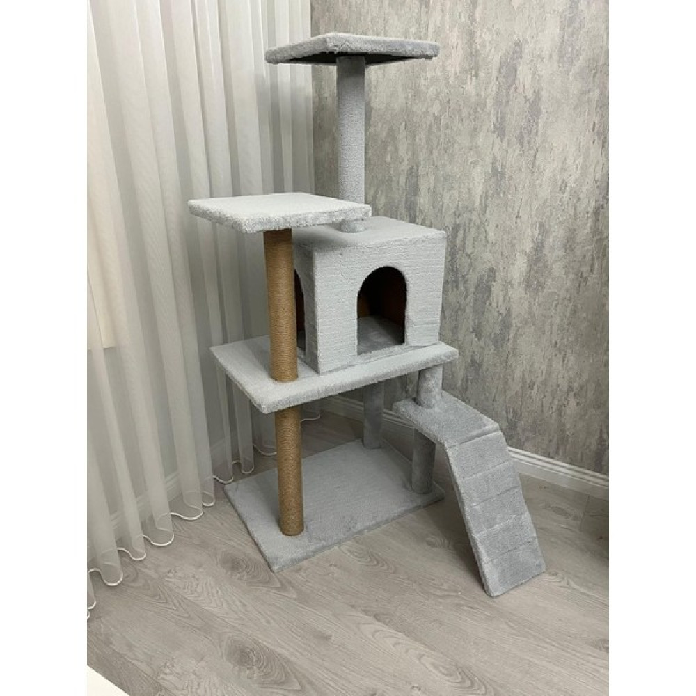 Sluggish Palace Kedi Evi Tırmalama Direği - Gri Evcil Hayvan Ürünleri Fiyatı
