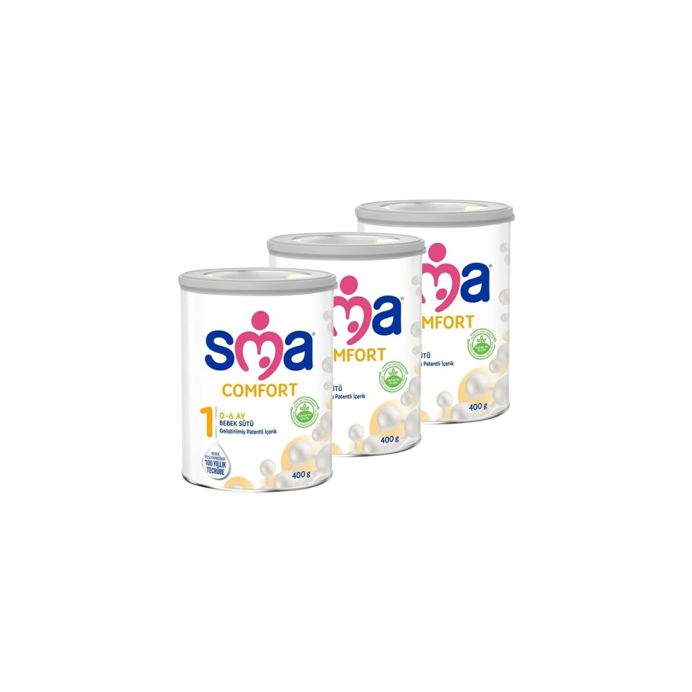 SMA 1 Bebek Sütü Comfort 400 gr X 3 Adet Bebek Mamaları Fiyatı