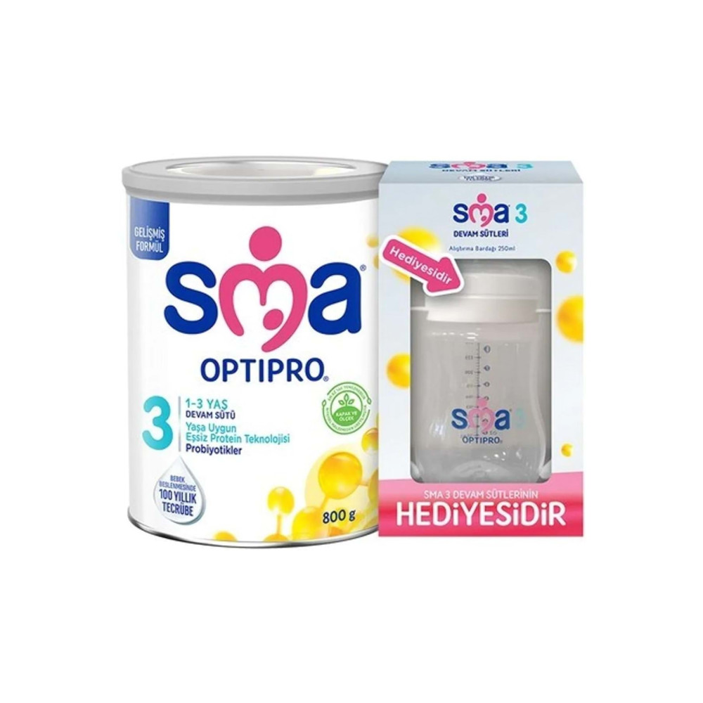 SMA Optıpro 3 800gr Devam Sütü + Biberon Bebek Mamaları Fiyatı