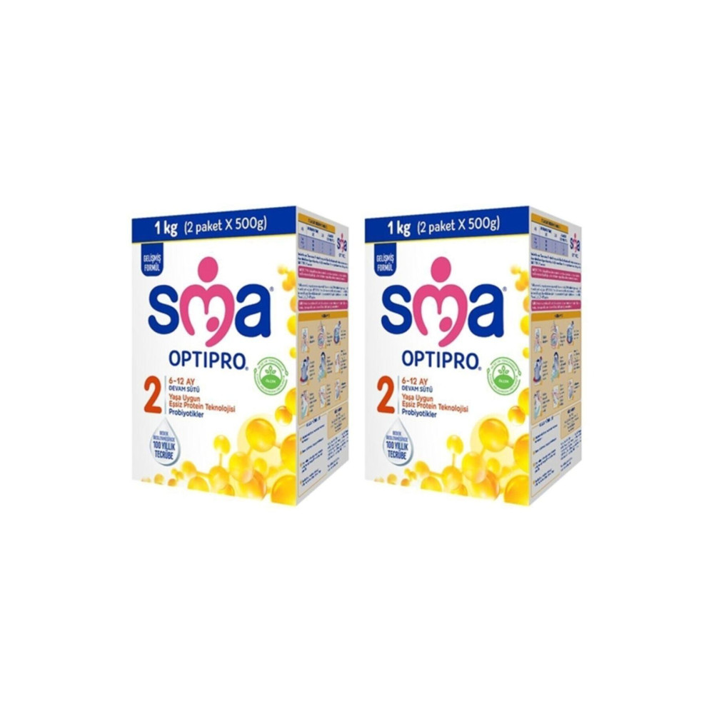 SMA Optipro Probiyotik 2 6-12 Ay Bebek Sütü 1000 Gr X 2 Adet Bebek Mamaları Fiyatı
