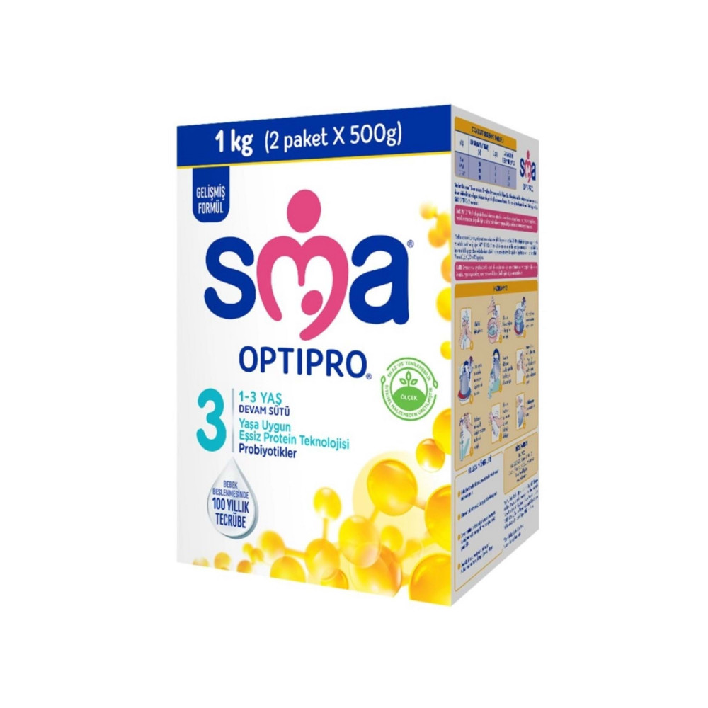 SMA Optıpro Probıyotık 3 Numara Bebek Sütü 1000 Gr Bebek Mamaları Fiyatı