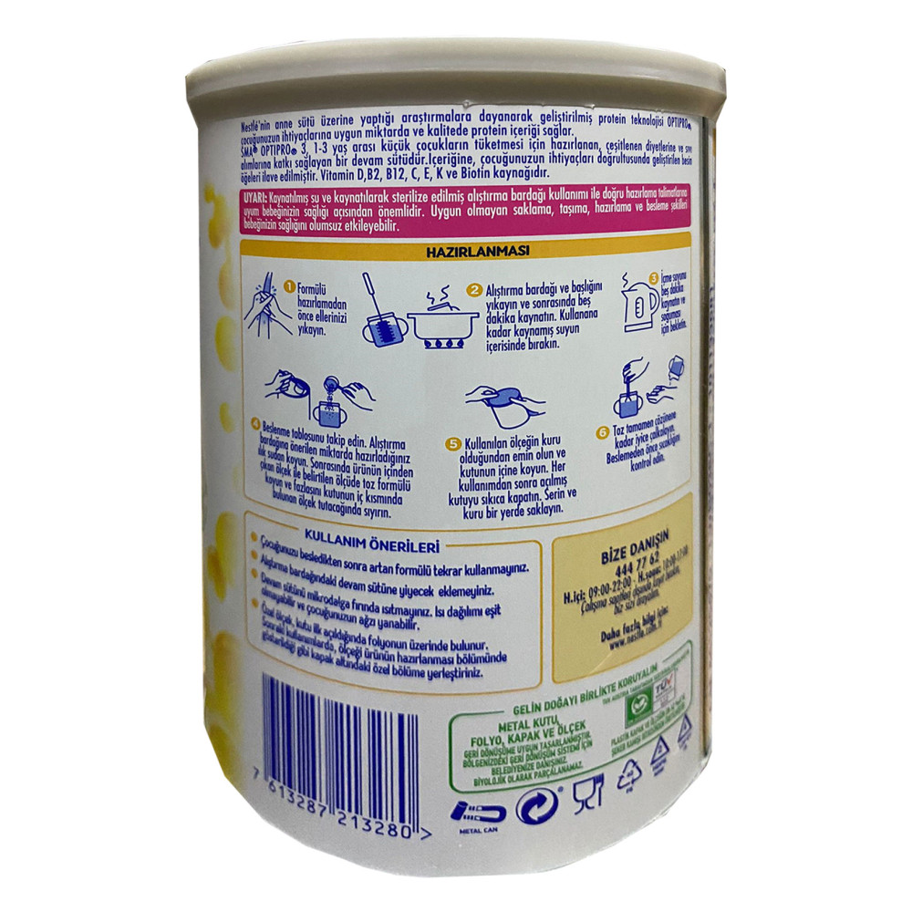 SMA Optipro Probiyotik 3 Numara Bebek Sütü 400 Gr