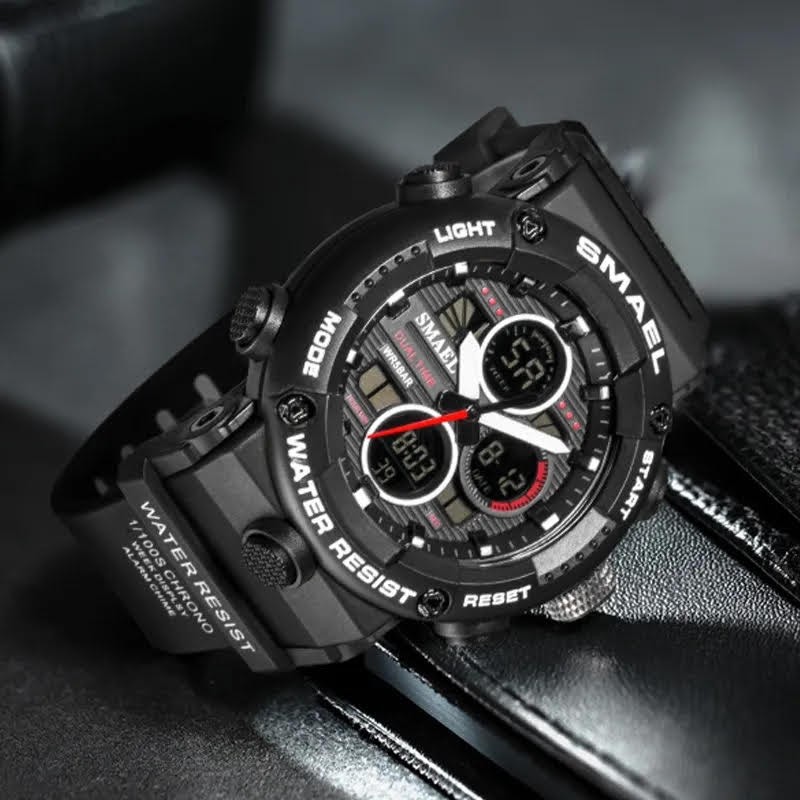 Smael Erkek Kol Saati Analog Dijital Spor Moda Trend 8038S Saat - Siyah Kol Saatleri Fiyatı