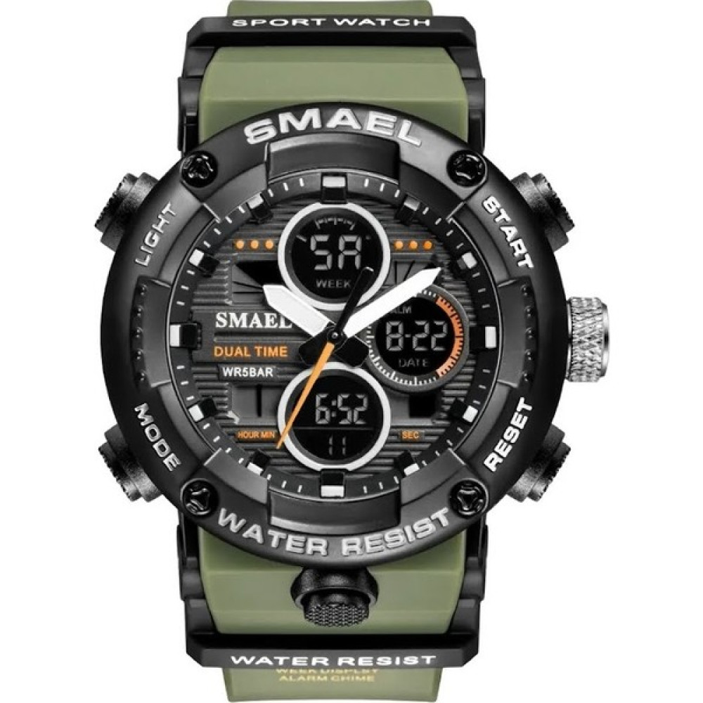Smael Erkek Kol Saati Analog Dijital Spor Moda Trend 8038Y Saat - Yeşil Kol Saatleri Fiyatı