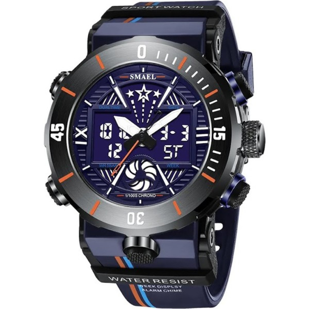 Smael Erkek Kol Saati Analog Dijital Spor Moda Trend 8051L Saat - Lacivert Kol Saatleri Fiyatı