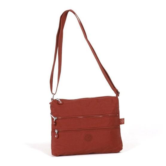 Smart Bags 1185-21 Bordo Krinkıl Kumaş Kadın Postacı Çantası