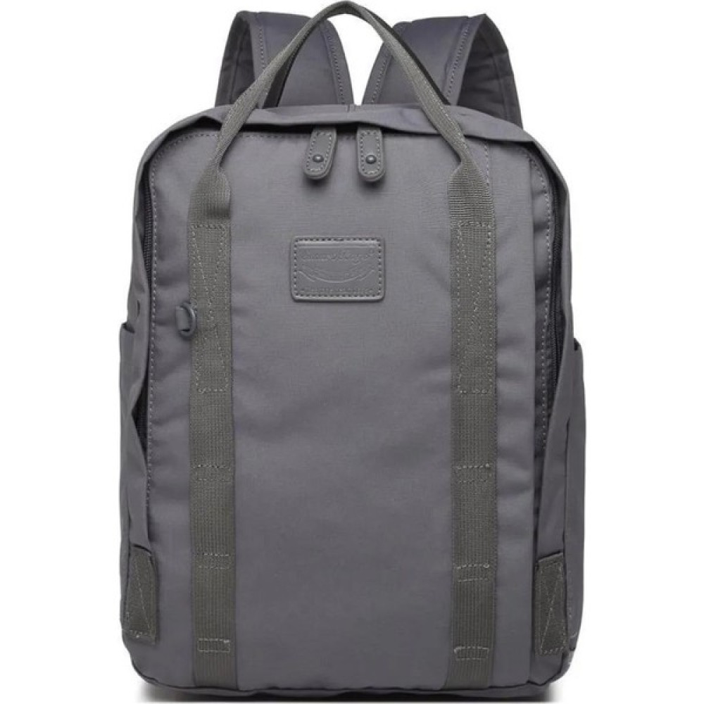Smart Bags Uniseks Sırt Çantası Okul Boyu Vinylon Kumaş 3190 - Koyu Gri Okul Çantası Fiyatı