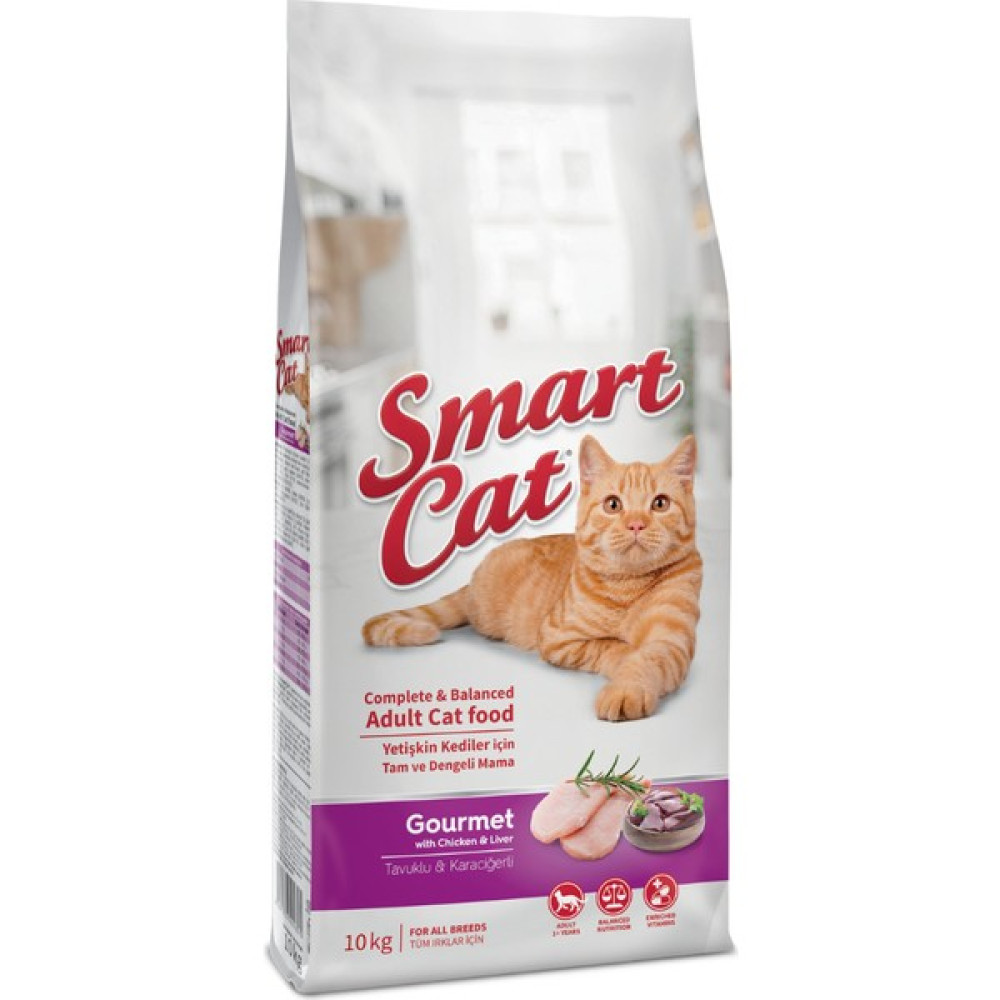 Smart Cat Gurme Yetişkin Kedi Maması (Tavuk&ciğer) 10 kg Evcil Hayvan Ürünleri Fiyatı