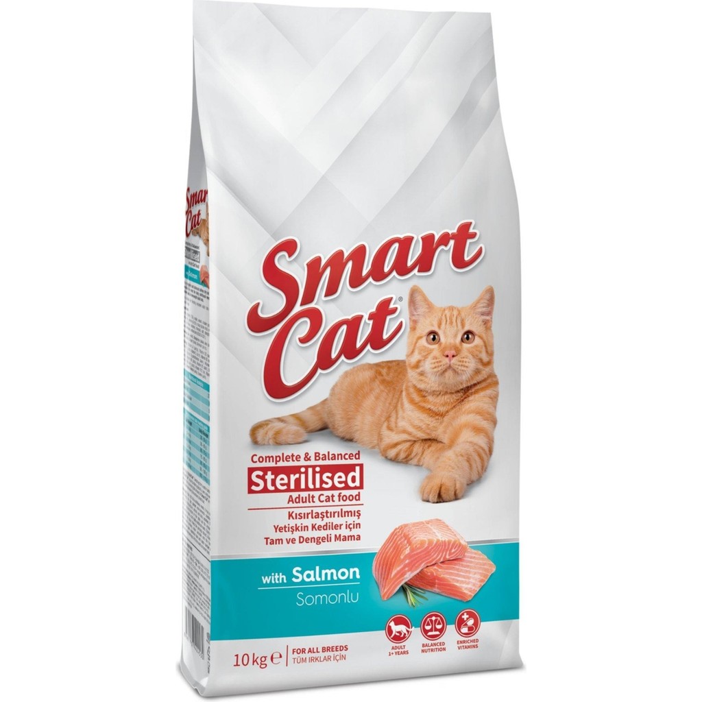 Smart Cat Sterilised Somonlu Kısır Kedi Maması 10 kg Evcil Hayvan Ürünleri Fiyatı