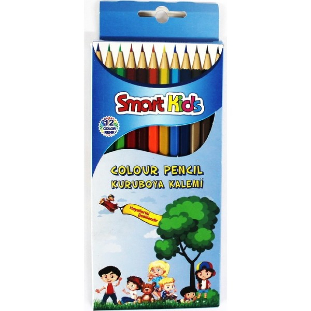 Smart Kids 12'Li Kuruboya Uzun Karton Kutuda Kuru Boya Kalemi Fiyatı