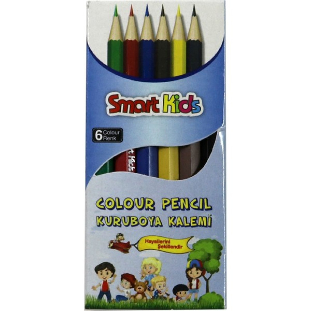 Smart Kids 2966 Mini Kuru Boya Kalemi 6'lı Kuru Boya Kalemi Fiyatı