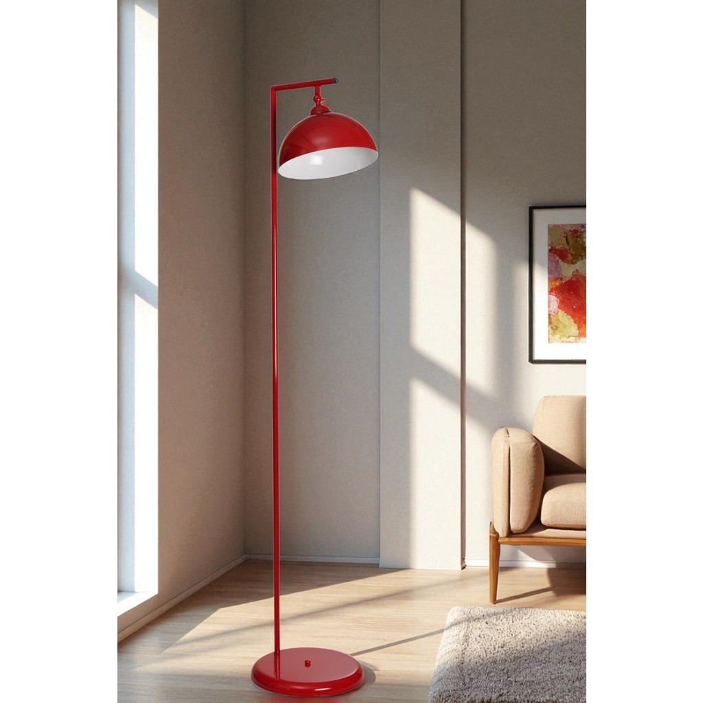 Smart Kırmızı Retro Başlıklı Lambader - Çok Renkli Lambader Fiyatı