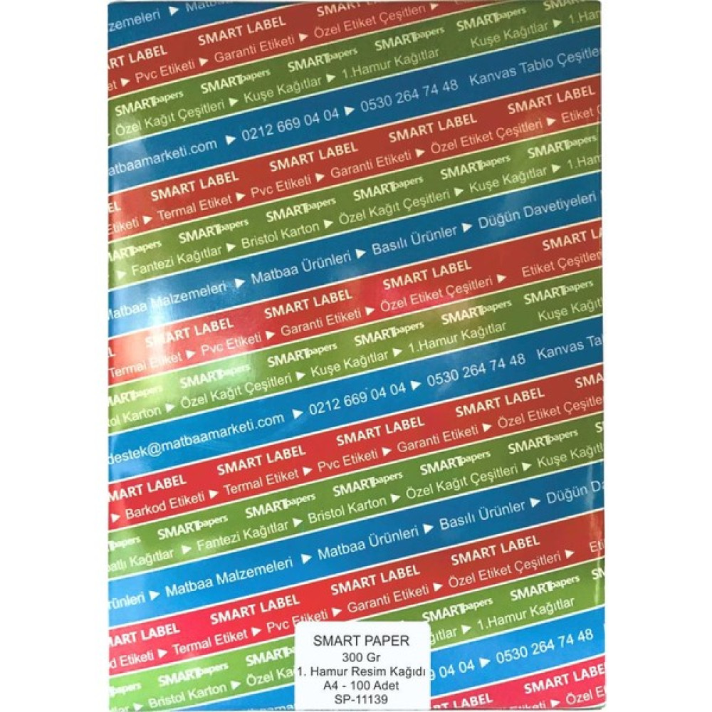 Smart Label Resim Kağıdı 1. Hamur 300 gr A4 - 100 adet Yardımcı Malzeme Fiyatı