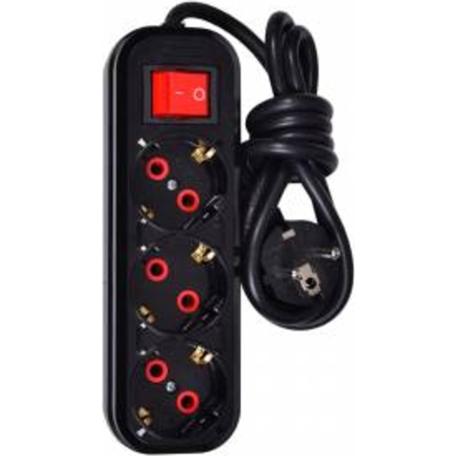 Smart Socket Üçlü Akım Korumalı Anahtarlı Grup Priz 1,5 Mt Siyah Diğer Fiyatı