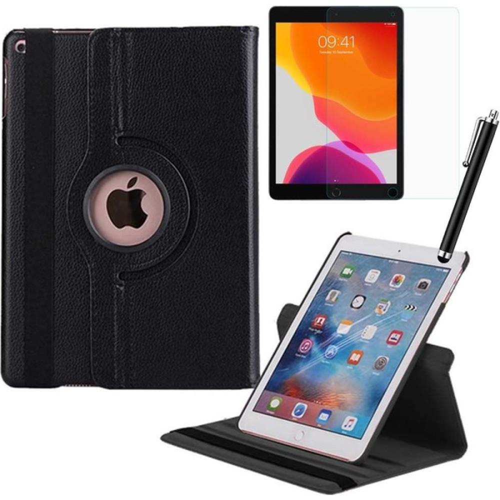 Smart Tech Apple iPad 7. Nesil / 8. Nesil / 9. Nesil 10,2 Inç Kılıf Ekran Koruyucu Kalem Set - Siyah Tablet Kılıfı Fiyatı