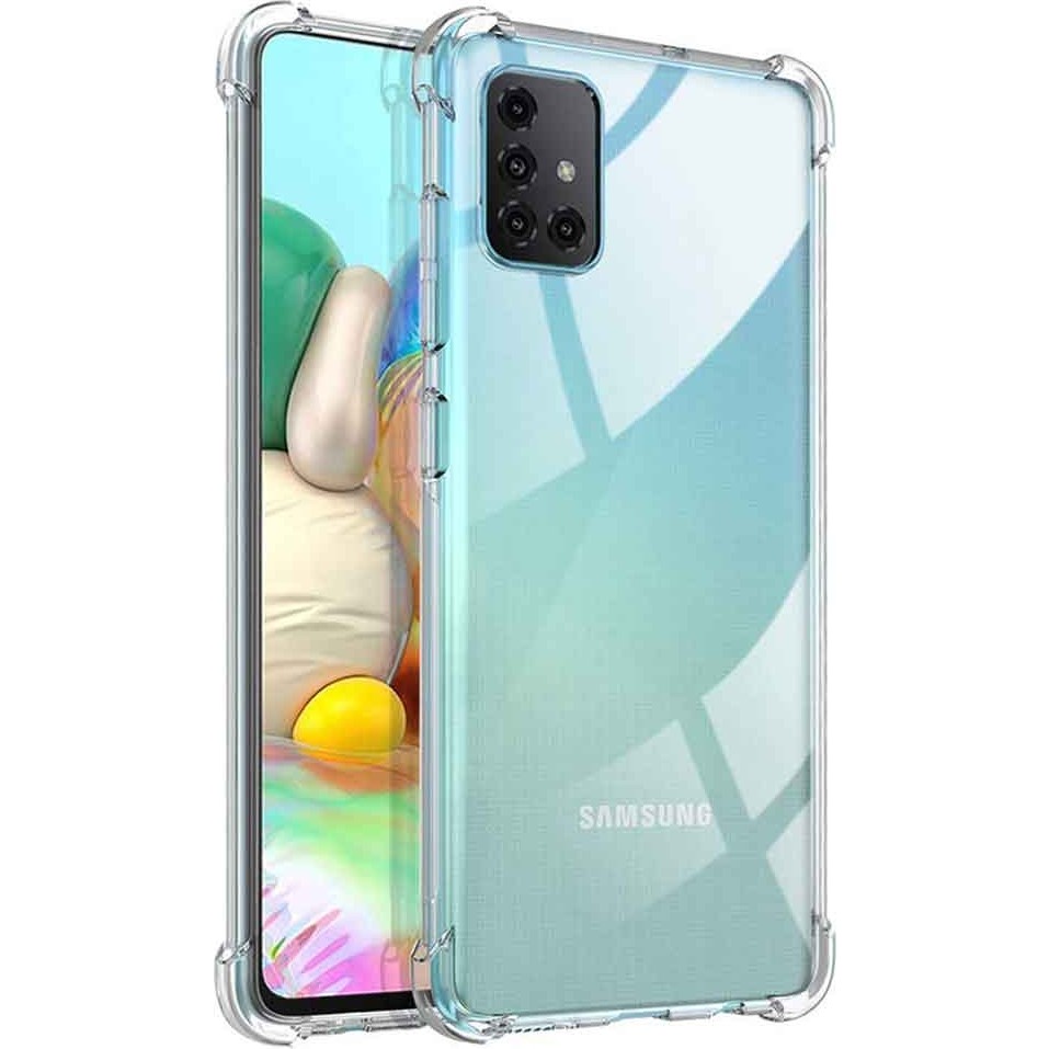 Smart Tech Samsung Galaxy A71 Shock Absorbing Darbe Emicili Şeffaf Silikon Kılıf Cep Telefonu Kılıfı Fiyatı