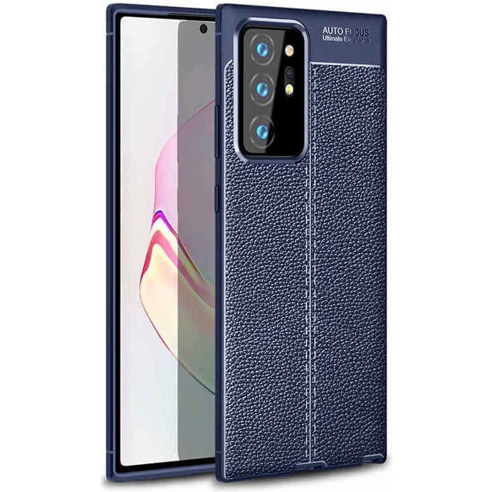 Smart Tech Samsung Galaxy Note 20 Deri Görünümlü Firo Silikon Kılıf - Lacivert Cep Telefonu Kılıfı Fiyatı