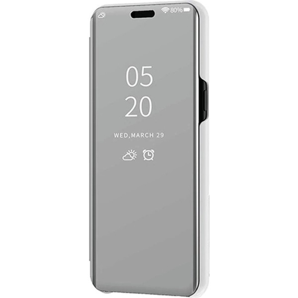 Smart Tech Samsung Galaxy S10E Aynalı Kapaklı Lüx Kılıf - Gümüş Cep Telefonu Kılıfı Fiyatı