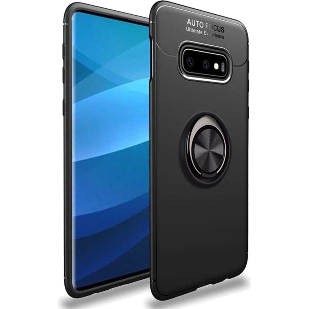 Smart Tech Samsung Galaxy S10E Yüzüklü Power Silikon Kılıf - Siyah - Siyah Cep Telefonu Kılıfı Fiyatı