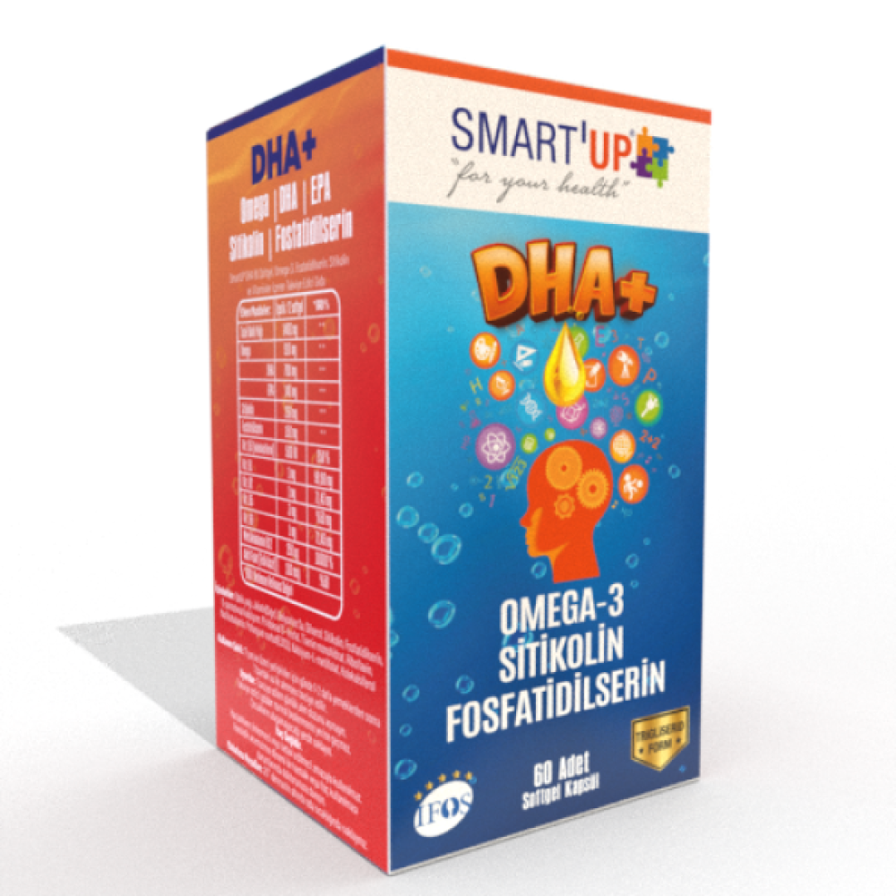 Smart Up Sitikolin Dha Omega 3 Ve Fosfatidilserin İceren Balik Yagi B12 ( 60 Kapsul) Kişisel Bakım Gereçleri Fiyatı
