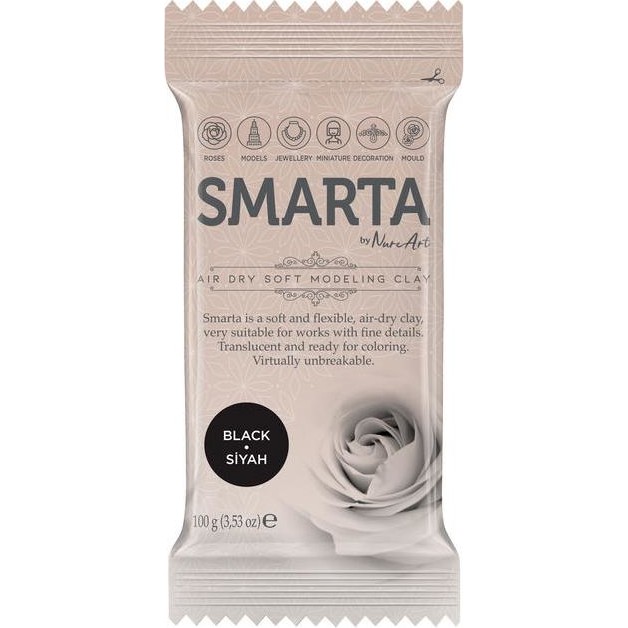 Smarta Kil Hamur Modelleme 100 gr Siyah Diğer Fiyatı