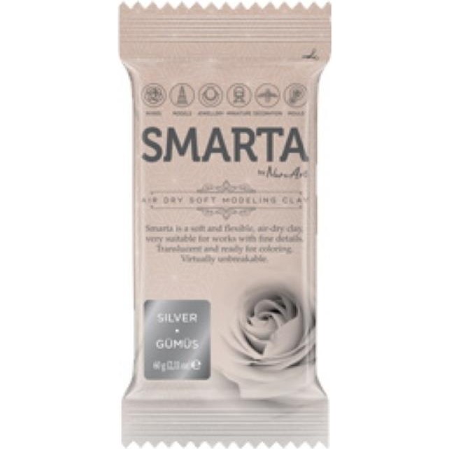 Smarta Modelleme Hamuru 60 Gr. Metalik Gümüş Yardımcı Malzeme Fiyatı