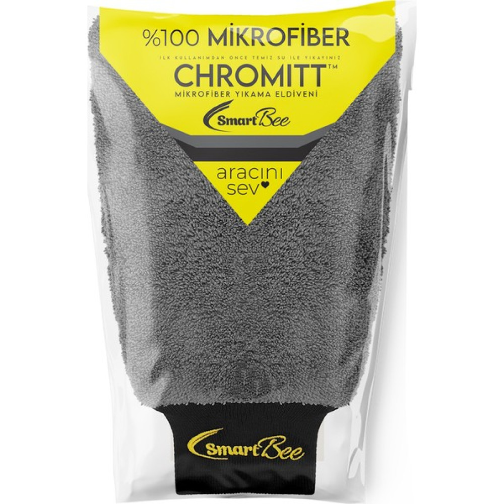 Smartbee Chromitt %100 Mikrofiber Oto Yıkama Eldiveni Oto Bakım Bezleri Fiyatı
