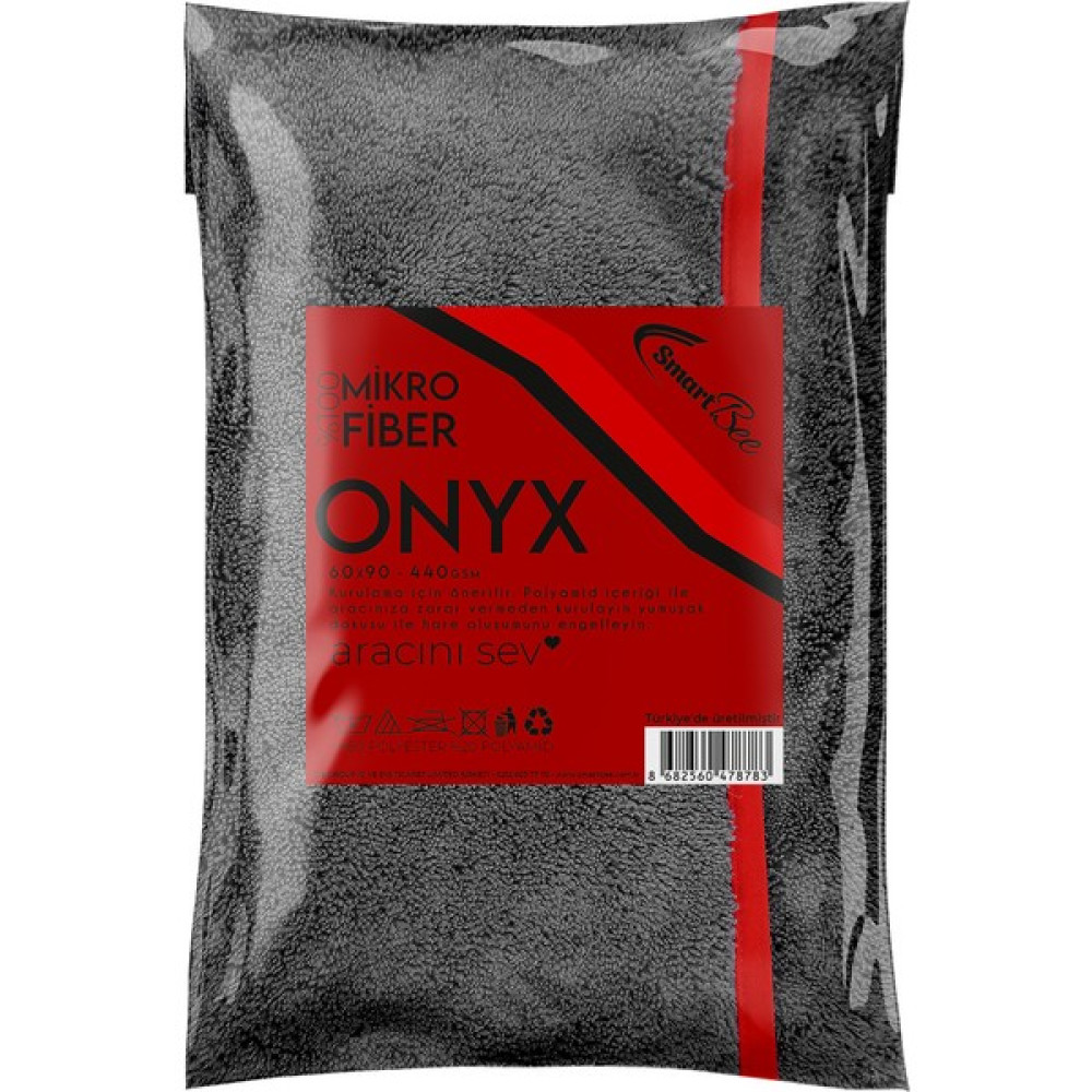 Smartbee Onyx Mikrofiber Oto Kurulama Bezi 60X90CM 440GSM - Antrasit Oto Bakım Bezleri Fiyatı