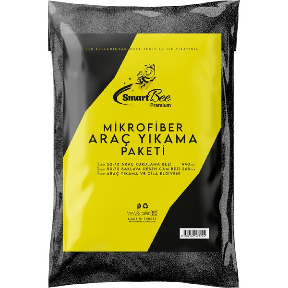 Smartbee Premium Araç Yıkama Paketi Oto Bakım Bezleri Fiyatı