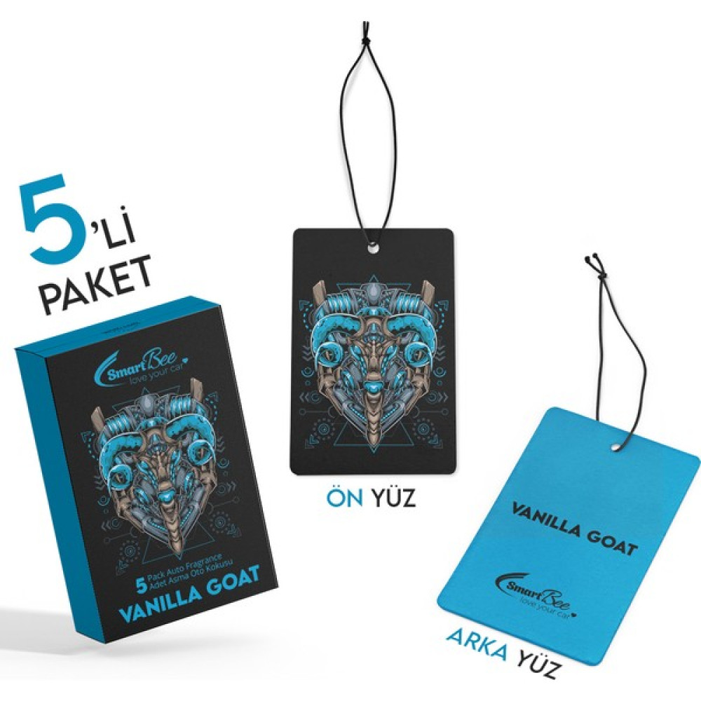 Smartbee Vanilla Goat 5’li Paket Asma Oto Kokusu Oto Kokuları Fiyatı