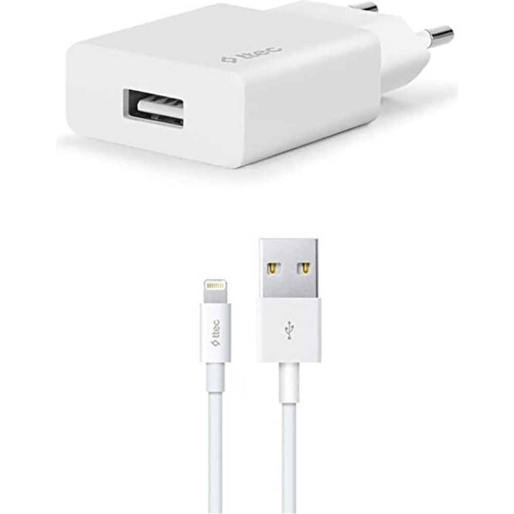 Smartcharger 2.1A Seyahat Şarj Aleti + 100 cm Lightning-Usb Apple iPhone Şarj Kablosu - 2SCS20LB - Beyaz Cep Telefonu Şarj Cihazı Fiyatı