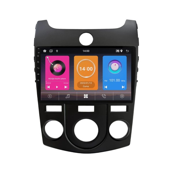 SmartGO Kia Cerato Android Multimedya SISTEMI(2010-2012) Manuel Klima 6+64 GB Premium Ekran Wİ-Fİ (Yazılımsal) - Siyah Klimalar Fiyatı