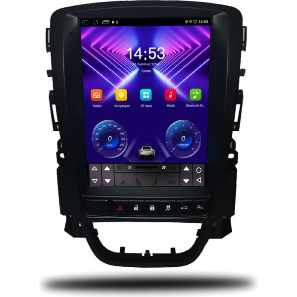 SmartGO Opel Astra J Tesla Ekran 2010-2020 4K OLED Android Carplay Multimedya Sistemi - Siyah Oto Görüntü Sistemleri Fiyatı