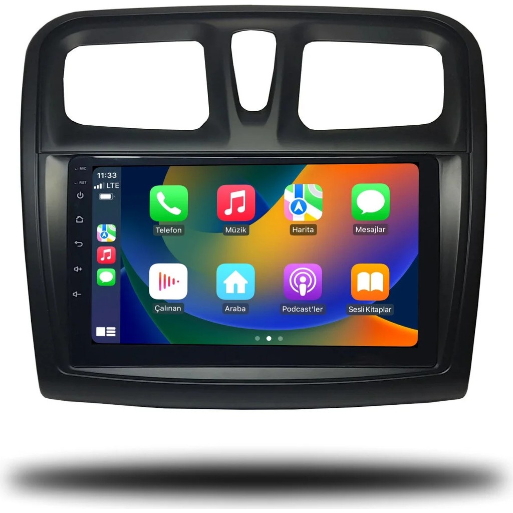 SmartGO Renault Symbol 2013-2021 8+256 GB Premium Ekran Android Carplay Multimedya Sistemi (Yazılımsal) - RENK - Siyah Diğer Fiyatı