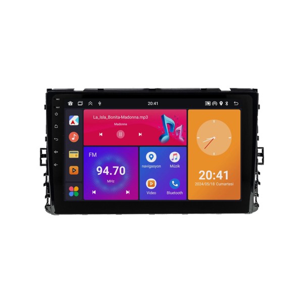 SmartGO Volkswagen Transporter Android Multimedya (2019-2024) 8+128 GB Wİ-Fİ (Yazılımsal) - DEPOLAMA883 - Antara Siyah Diğer Fiyatı