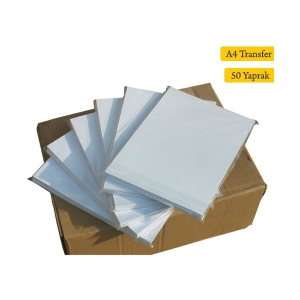 Smartink A4 Ithal Transfer Baskı Kağıdı Polyester Seramik Metal 50 Yaprak Fotokopi Kağıdı Fiyatı