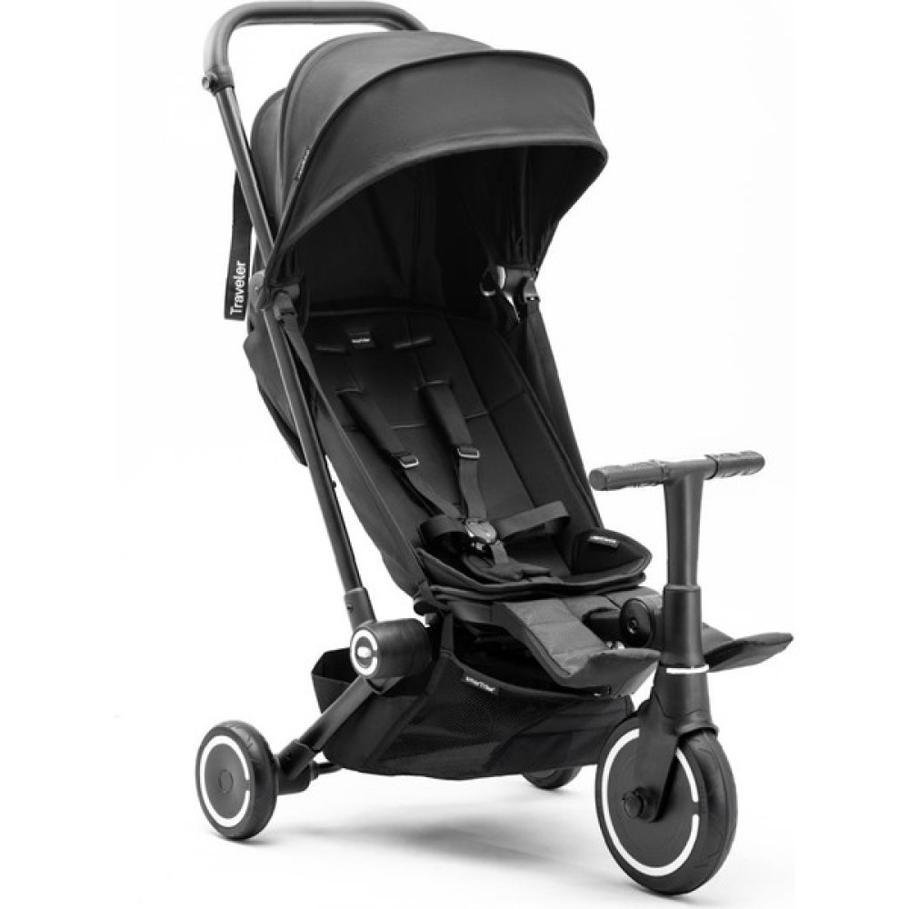 Smartrike Traveler Hepsi Bir Arada Aktif Kabin Boy Bebek Arabası ve Bisiklet (6 Ay – 4 Yaş) - Siyah Diğer Fiyatı