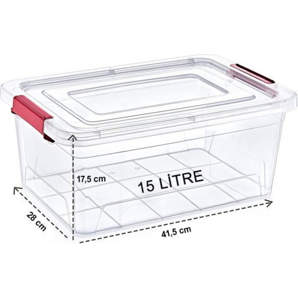 Smartware Smart Box 15 Litre 4'lü Paket - 15 lt Saklama Kapları Fiyatı