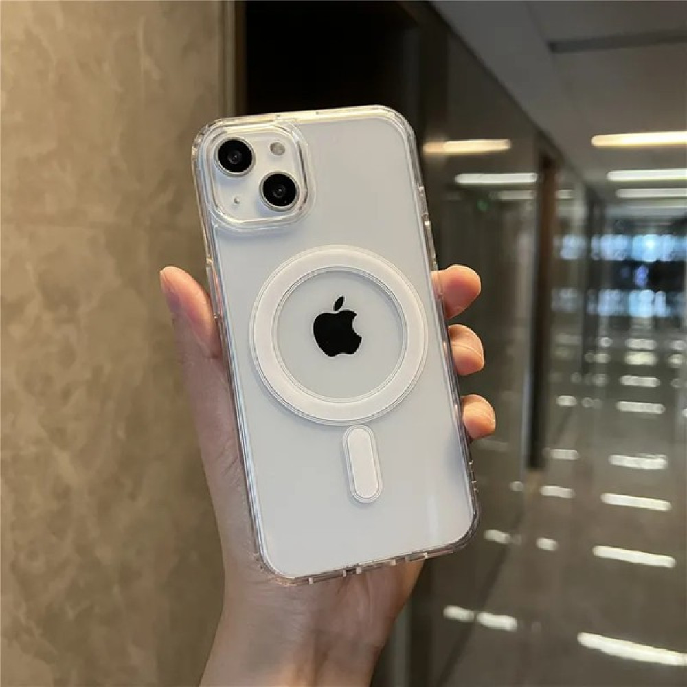 SMC E-Ticaret Apple IPhone 13 Kılıf Kablosuz Şarj Magsafe Uyumlu Şeffaf Kılıf- Magnetic Crystal Kılıf - iPhone 14 Cep Telefonu Kılıfı Fiyatı