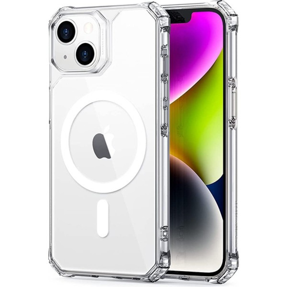 Smc E-Ticaret Iphone 14 Magsafe Kılıf Wireless Şarj Destekli Şeffaf Kapak Magnetic Crystal Case - İPhone 14 Cep Telefonu Kılıfı Fiyatı