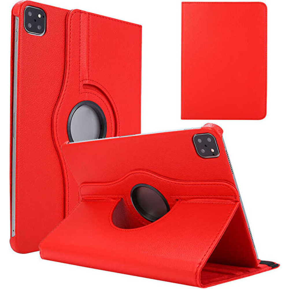 Smcase Apple iPad Pro 11 2020 11 Inç Uyumlu Kılıf Kapaklı Standlı 360 Dönebilen Koruma Dn2 Kırmızı - Apple iPad Pro 11 2020 11 İnç Tablet Kılıfı Fiyatı