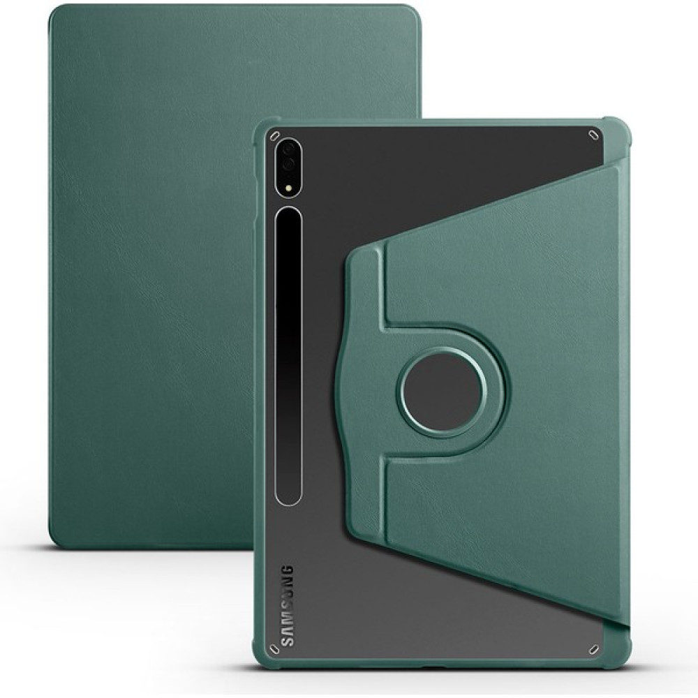 Smcase Samsung Galaxy Tab S7 Fe Lte T733 Uyumlu Tablet Kılıf Termik Arkası Şeffaf Smart Kapaklı Kalem Bölmeli T1 Koyu Yeşil Tablet Kılıfı Fiyatı