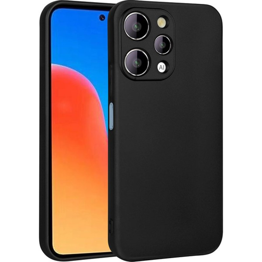 Smcase Xiaomi Redmi 12 Kılıf Renkli Lüx Korumalı Premier Mat Silikon+Nano Siyah Cep Telefonu Kılıfı Fiyatı