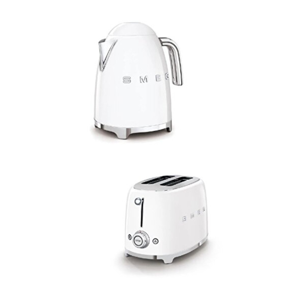 Smeg Klf03Wheu Kettle ve Tsf01Wheu 2x1 Beyaz Ekmek Kızartma Makinesi Seti Elektrikli Mutfak Aletleri Çeyiz Setleri Fiyatı