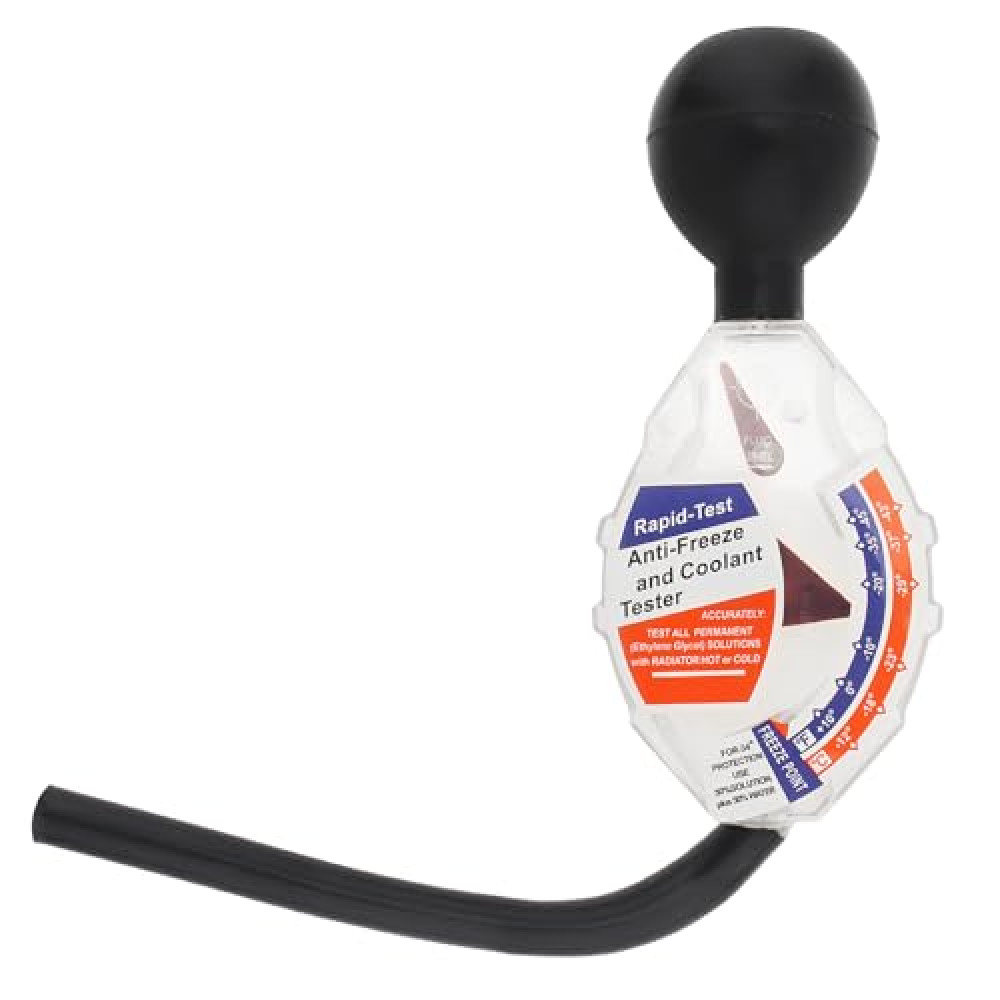 Smgda Antifreeze Hydrometer and Coolant Tester Accessory, Automotive Antifreeze Tester for Car Battery Liquid Densitometer 6/12/24V Ethylene Glycol Coolant °C and °F Display, Dial Type